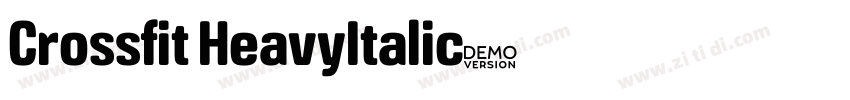 Crossfit HeavyItalic字体转换